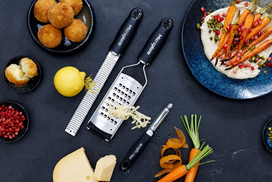 Microplane Gourmet Reiben Set mit Profi-Schäler Geschenkset