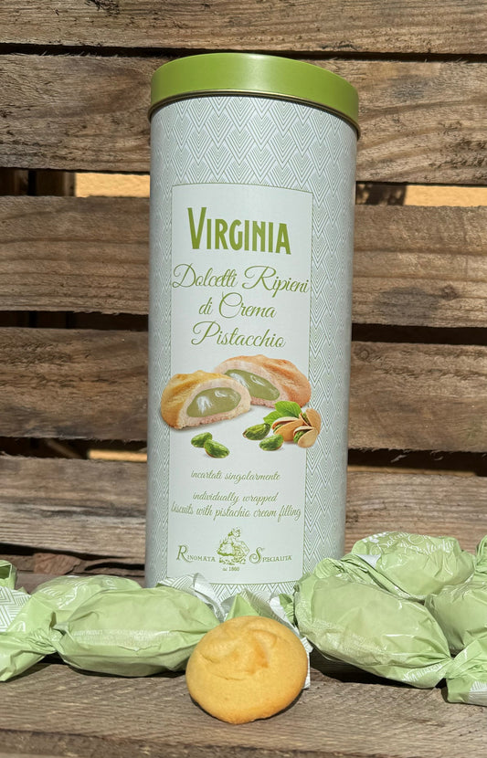 Biscotti Virginia - Pistaziengebäck in ansprechender Metalldose 160 g