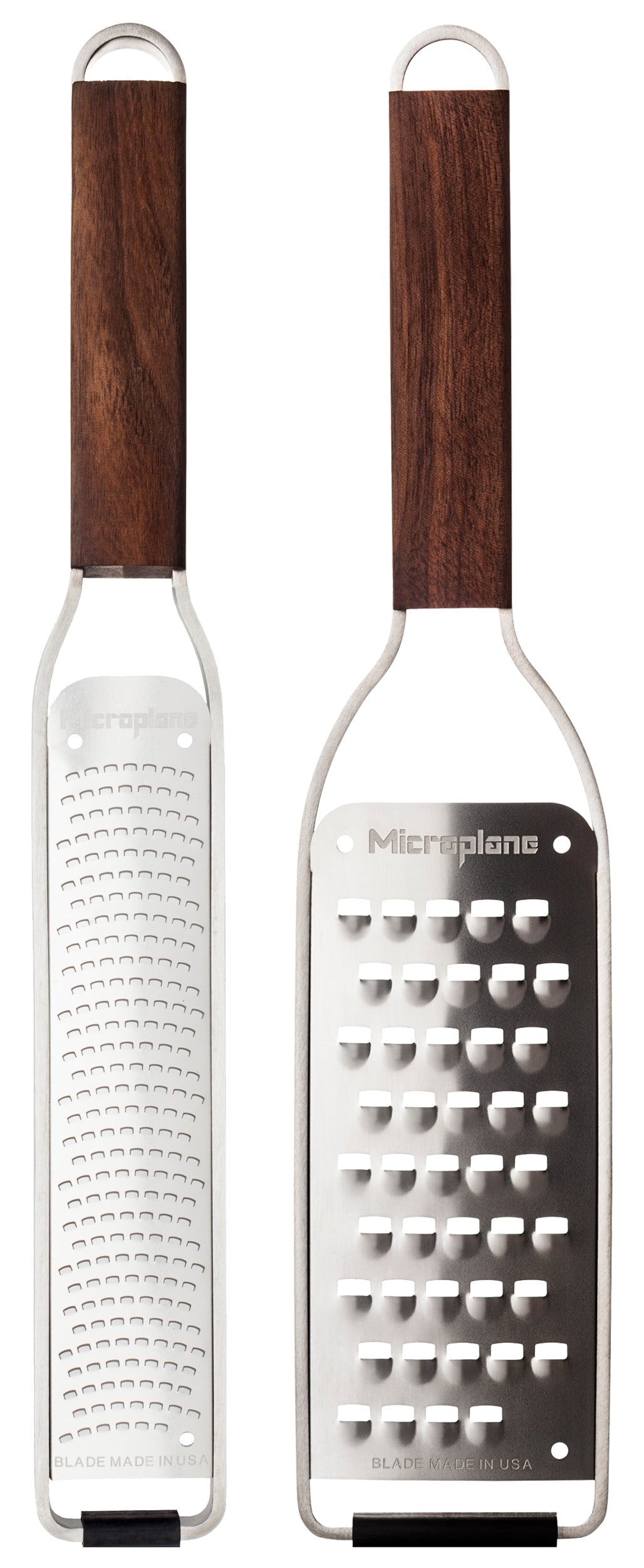 Microplane Master Zester + Master Sehr Grob - Geschenkset mit Walnussholzgriff