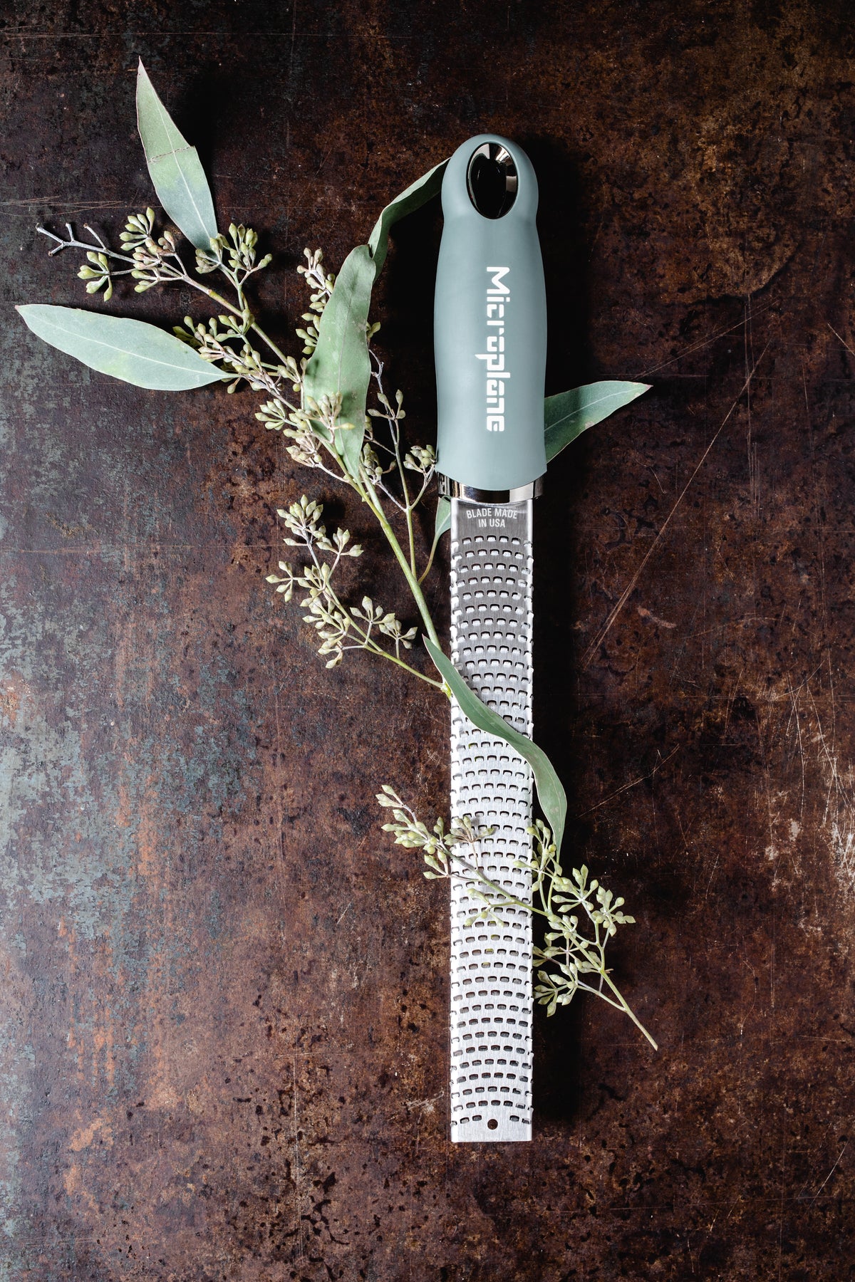Microplane Premium Zester Reibe Eukalyptus grün