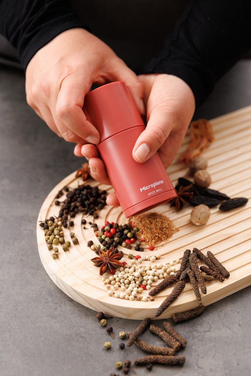 Microplane Gewürzmühle 2in1 Lipstick Pink