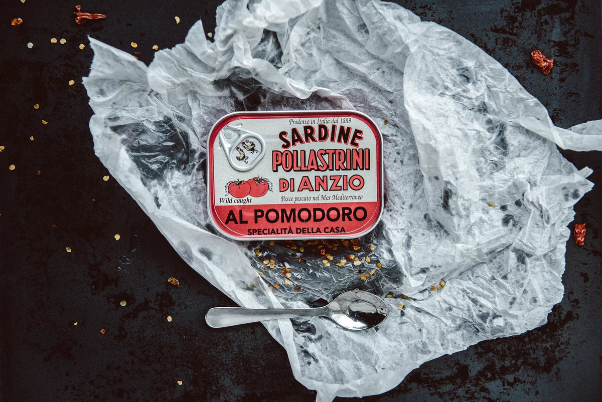 Pollastrini gewürzte Sardinen in Tomatensauce MHD 12/26 SALE